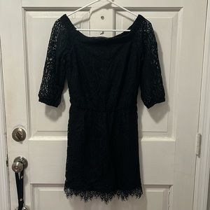 White House Black Market Black Lace Dress